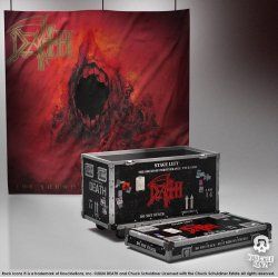 Death Rock Ikonz On Tour Road Case Statue Stage Backdrop Set The Sound of Perseverance Tour 1998