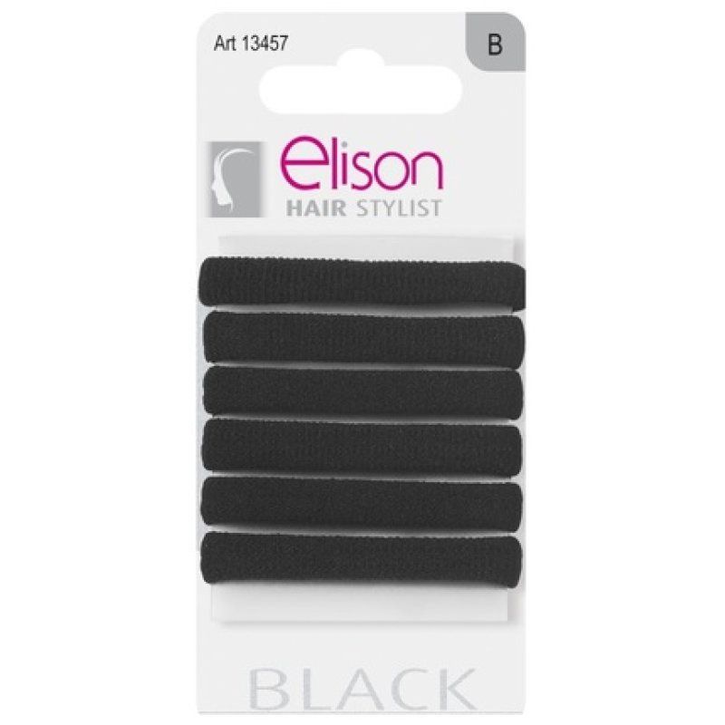 Thin Classic Black Elison Elastic 13457 13403