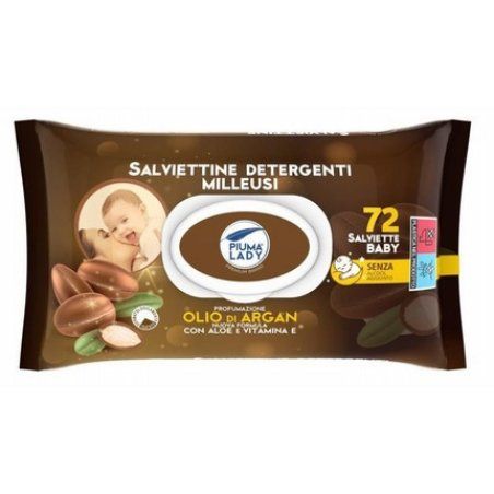 Piuma Lady Baby Wipes 72 Pcs With Argan Oil