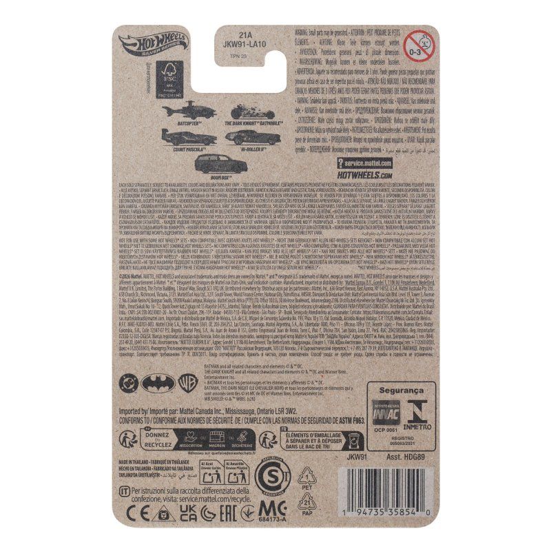 Hot Wheels - Batman Tema - Count Muscula