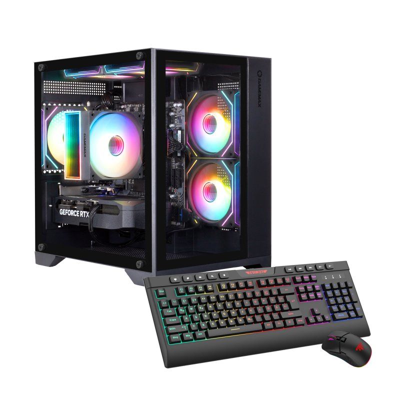 Hyrican Infinity Mini BK 7827 AMD Ryzen 5 7500F 16GB DDR5 RAM 1TB SSD NVIDIA GeForce RTX 5060 Windows 11 Home