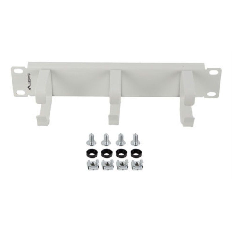 ORGANIZADOR DE CABLES LANBERG 3 ANILLAS 10" 1U TIPO B GRIS