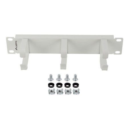 ORGANIZADOR DE CABLES LANBERG 3 ANILLAS 10" 1U TIPO B GRIS