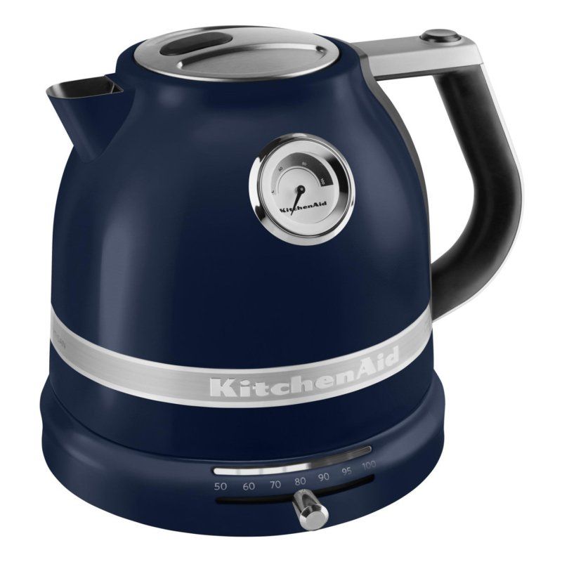 KitchenAid 5KEK1522EIB bouilloire 1,5 L 2400 W Noir, Bleu, Acier inoxydable