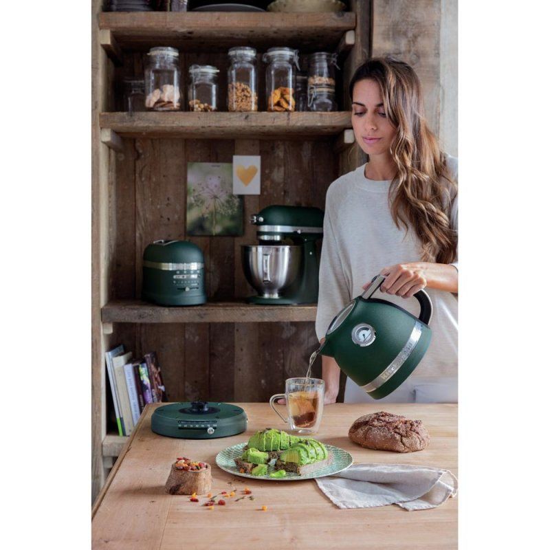 KitchenAid 5KEK1522EPP bouilloire 1,5 L 2400 W Noir, Bleu, Acier inoxydable