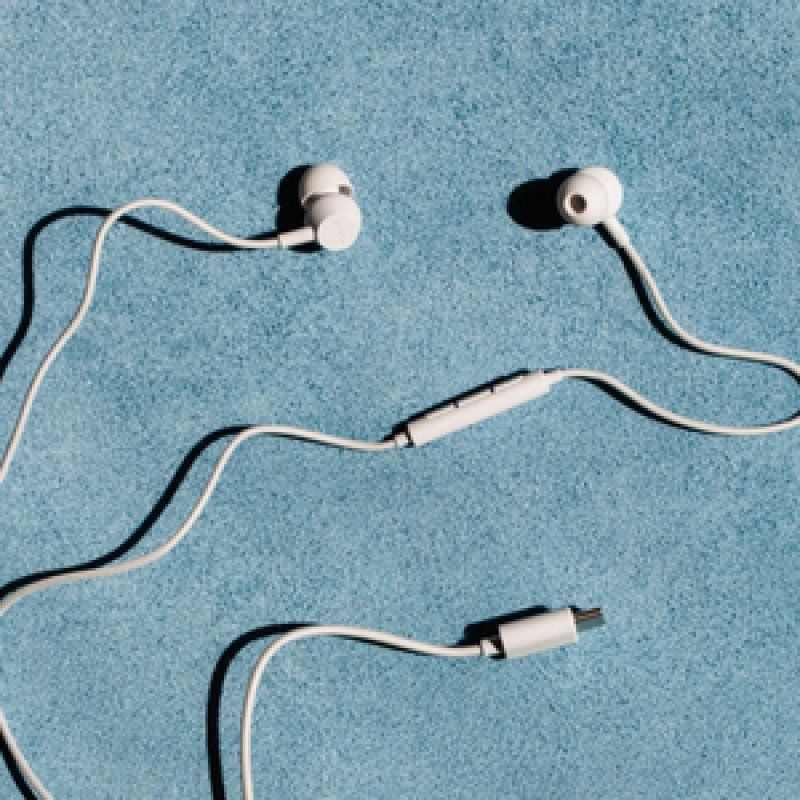 ECOUTEURS FILAIRE USBC V3 BLANC