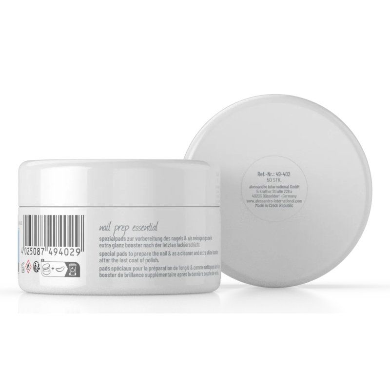 Alessandro Alessandro Striplac Prep & Shine Pads 50 Pieces