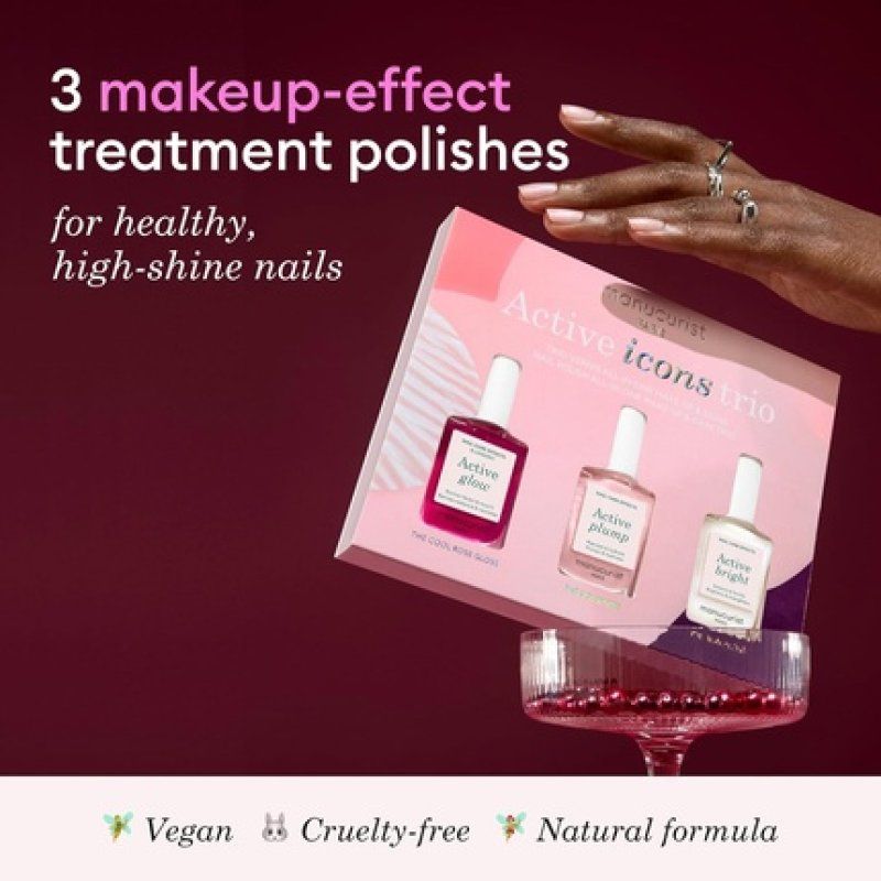Manucurist Active Icons Trio Set - Active Glow, Blueberry, Active Shine