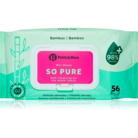 Petite&Mars So Pure Baby Wipes 12 Packs Of 56 Wipes