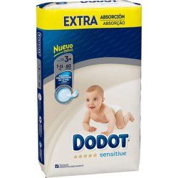 Dodot Sensitive Nappies Size 3 , 60 Nappies - 7 Kg - 11 Kg
