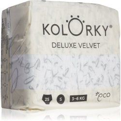 Kolorky Deluxe Velvet Love Live Laugh Disposable Diapers Size S 36 Kg Quantity 25 Pcs