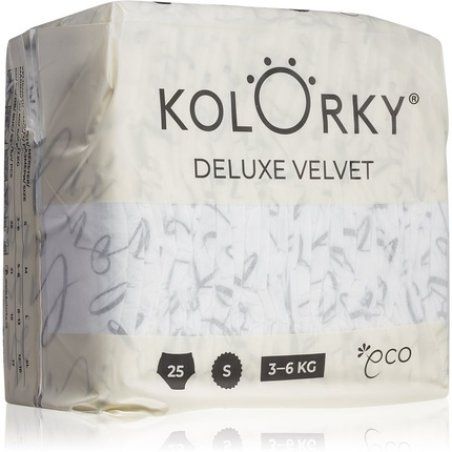 Kolorky Deluxe Velvet Love Live Laugh Disposable Diapers Size S 36 Kg Quantity 25 Pcs