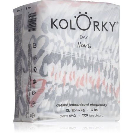 Kolorky Day Hearts Diapers Size Xl Weight Range 1216 Kg Quantity 17 Pcs