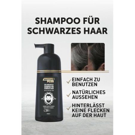 Softto Plus Black Hair Shampoo Cover for White & Grey Hair in 10 Minutes