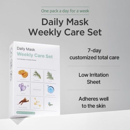 Mixsoon Daily Mask Weekly Care Set 7-Day Skincare Routine for Hydration