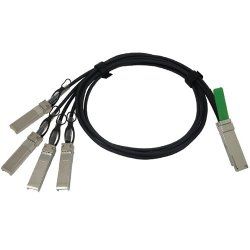 Cisco QSFP4SFP10GCU3M, Refurbished câble InfiniBand et à fibres optiques 3 m QSFP 4 x SFP Noir