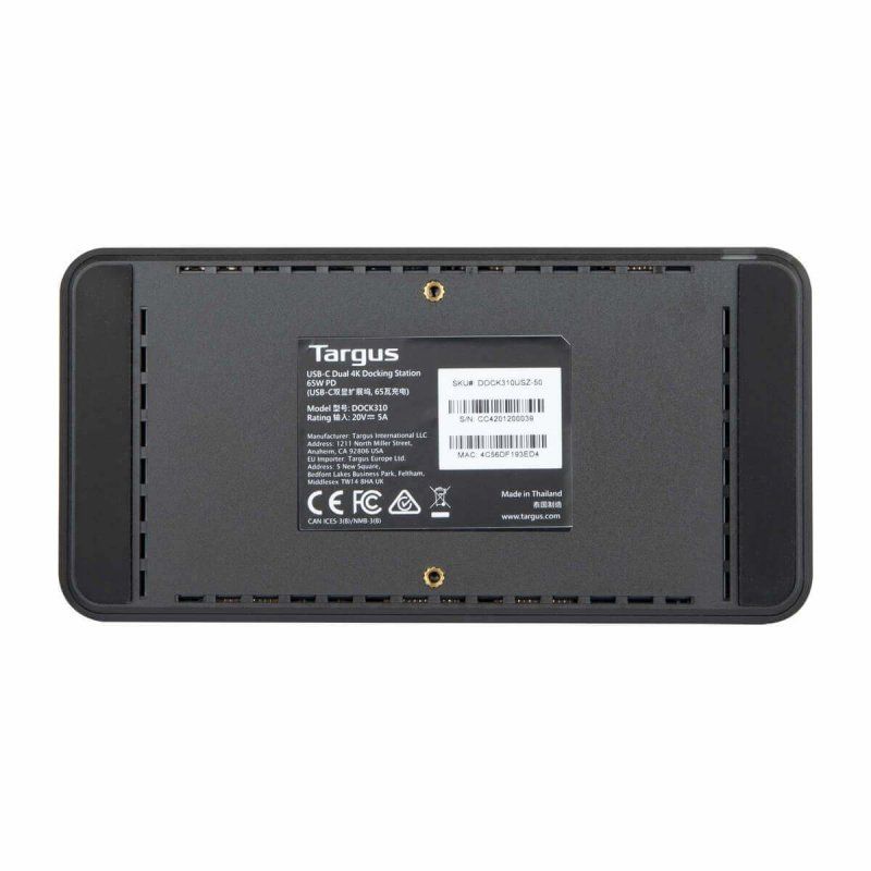Targus USB-C DV4K Dock 65W PD