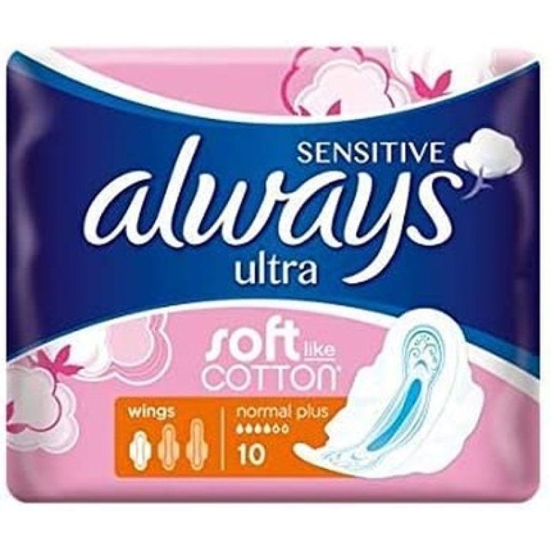 Always Sensitive Ultra Normal Plus Pads with Wings 10pcs