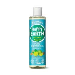 Happy Earth 100% Natural Shower Gel Cedar Lime 300ml Blue Cedar
