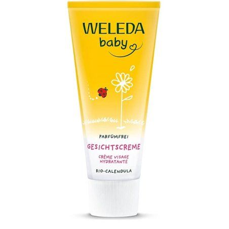 Weleda Organic Baby Calendula Face Cream Fragrance-Free Natural Cosmetics