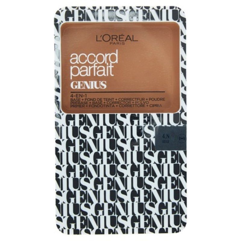 L'Oreal Perfect Genius Compact 4 in 1 Compact Foundation 4N Beige Spf30