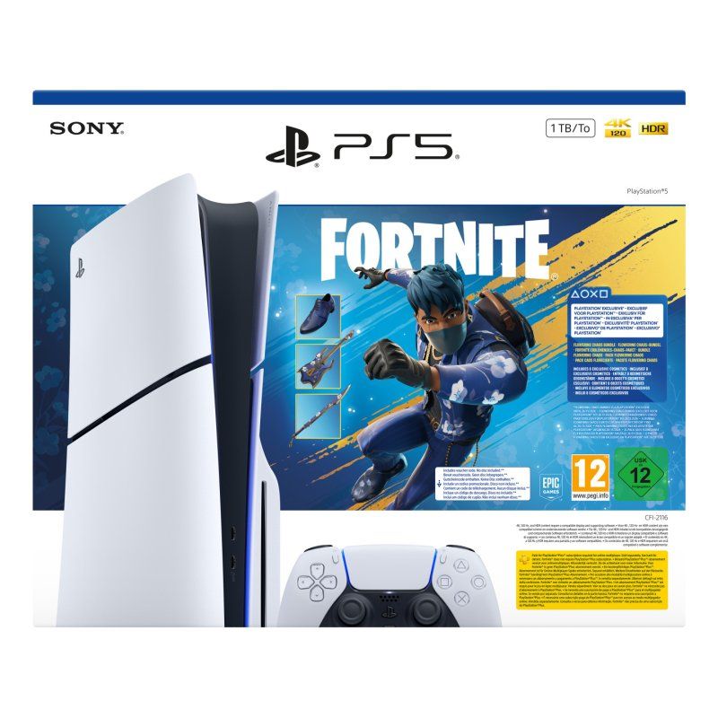 Sony PlayStation 5 Slim Console Fortnite Blooming Chaos