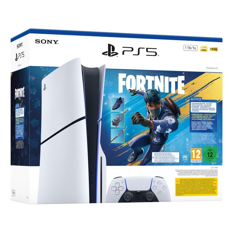 Sony PlayStation 5 - Fortnite Flowering Chaos Bundle 1 TB Wi-Fi Black, White
