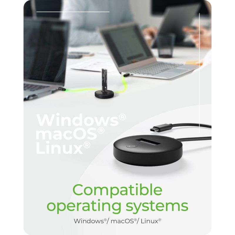 Dockingstation IcyBox für NVMe & SATA M.2 SSD