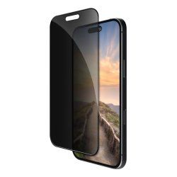 dbramante1928 Eco-shield - Bildschirmschutz fr Handy - Glas - mit Sichtschutzfilter - Rahmenfarbe schwarz - fr Apple