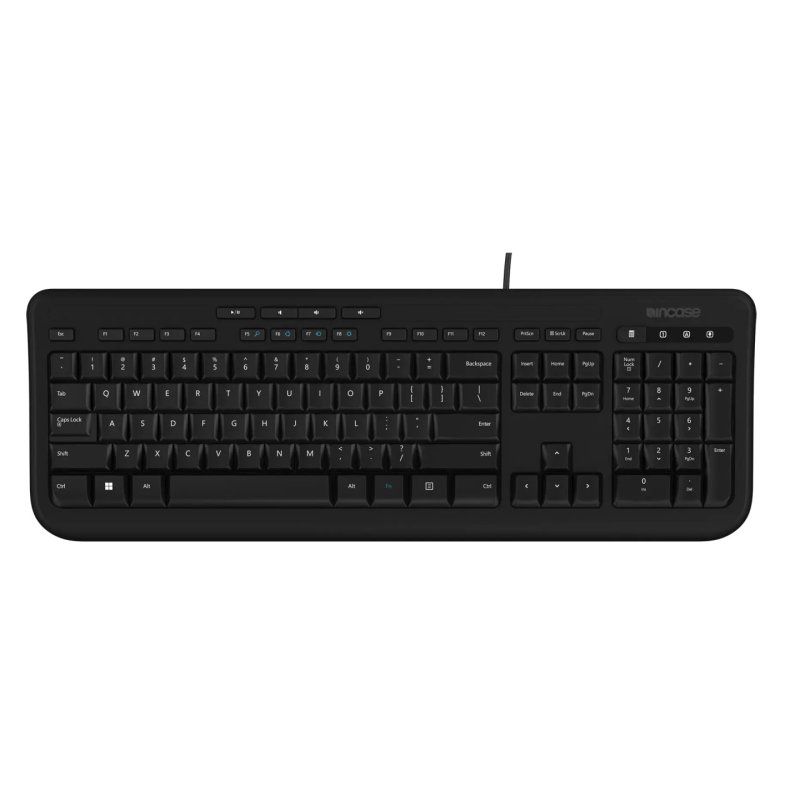 Incase Designed by Microsoft Wired 600 keyboard Universal USB QWERTY UK English Black