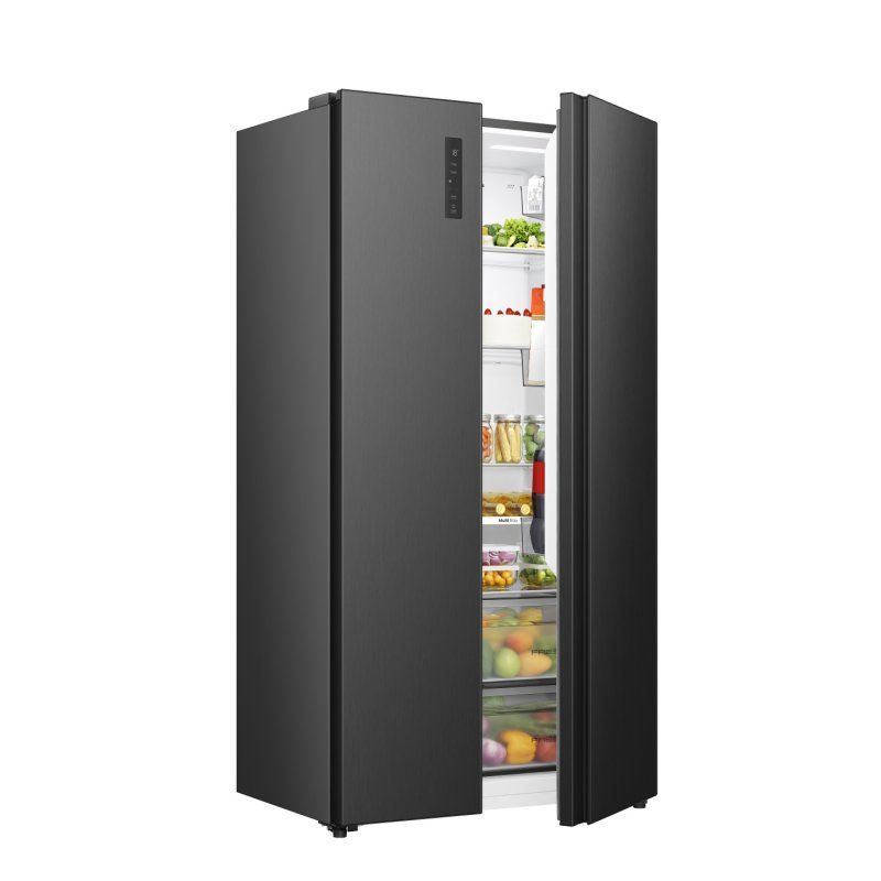Hisense RS3P558NEFD side-by-side refrigerator Freestanding 541 L Black, Stainless steel