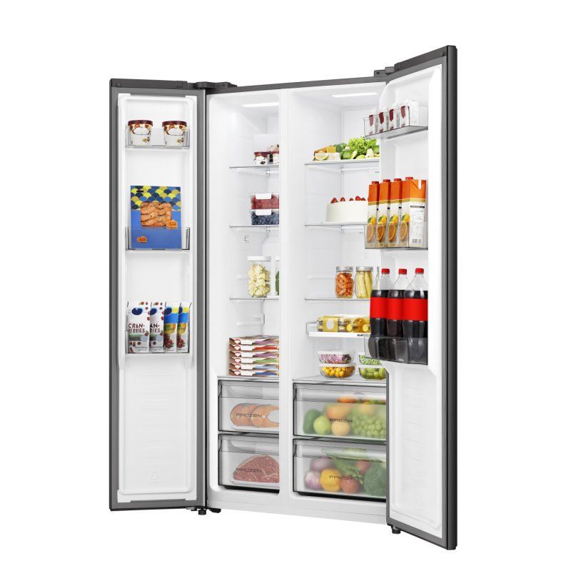 Hisense RS3P558NEFD side-by-side refrigerator Freestanding 541 L Black, Stainless steel