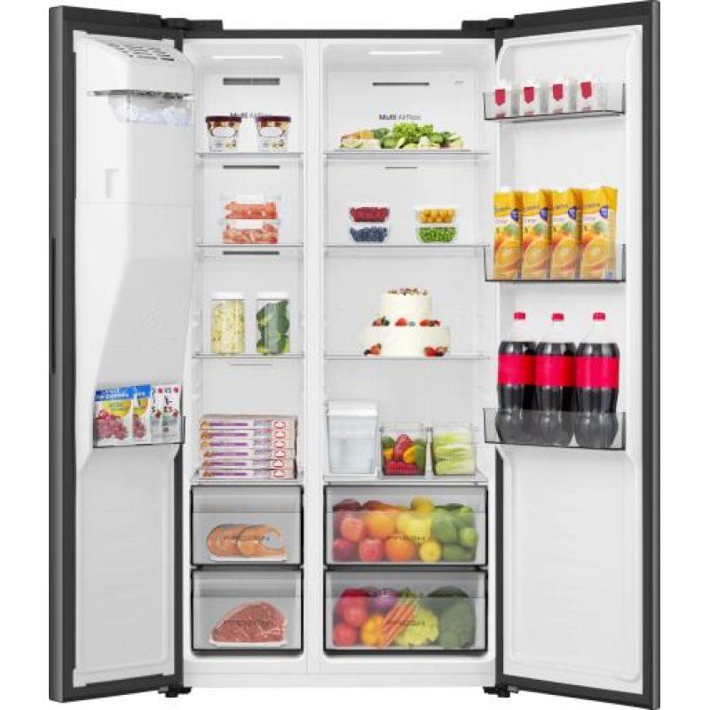 Hisense RS5P528STFE side-by-side refrigerator Freestanding 528 L Black