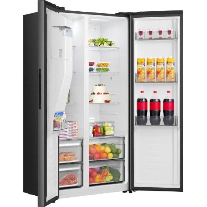 Hisense RS5P528STFE side-by-side refrigerator Freestanding 528 L Black