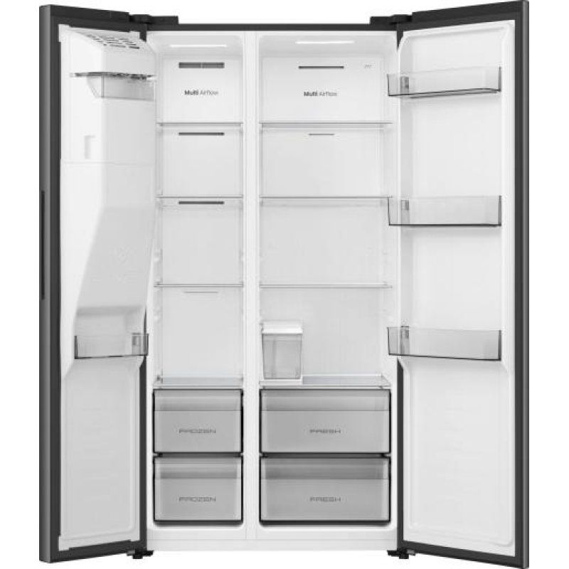 Hisense RS5P528STFE frigo américain Pose libre 528 L Noir