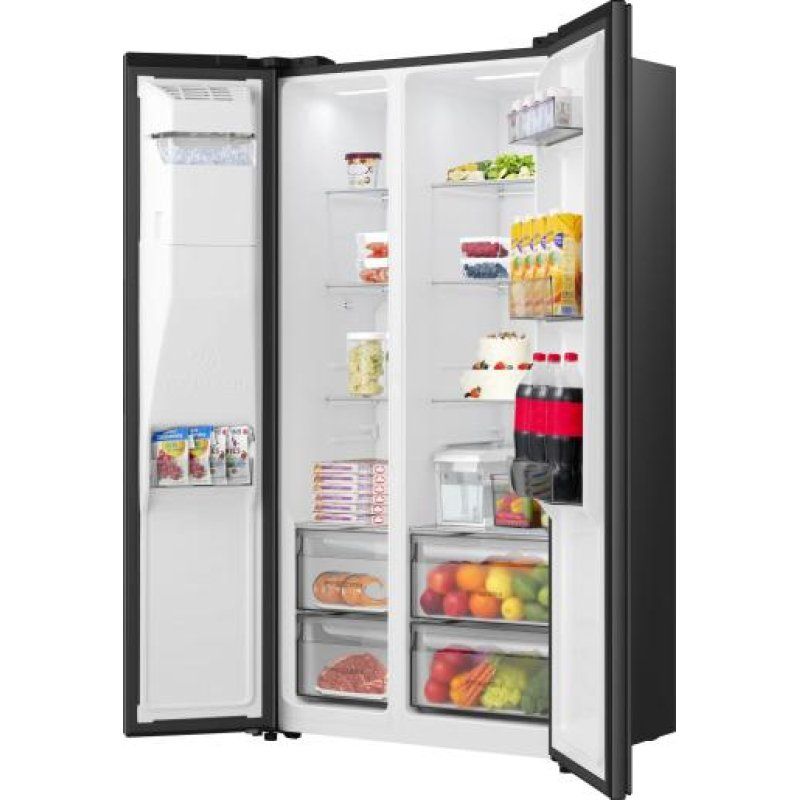 Hisense RS5P528STFE side-by-side refrigerator Freestanding 528 L Black