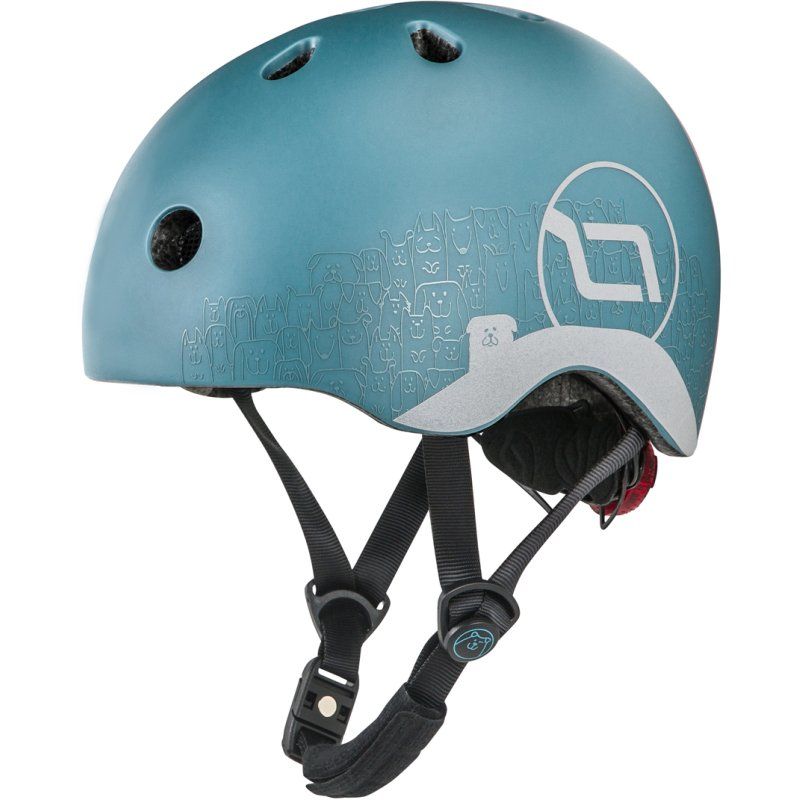 Scoot & Ride Kinderhelm reflective | XXS-S | Steel