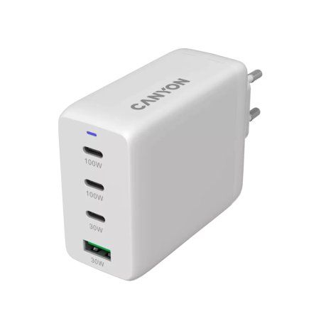 CANYON Charger CU100ACC GaN 100W 3xPD 1xQC EU White