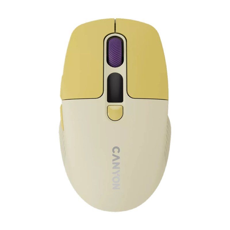 CANYON Mouse MW-26 LCD Silent Dual Mode Wireless yellow
