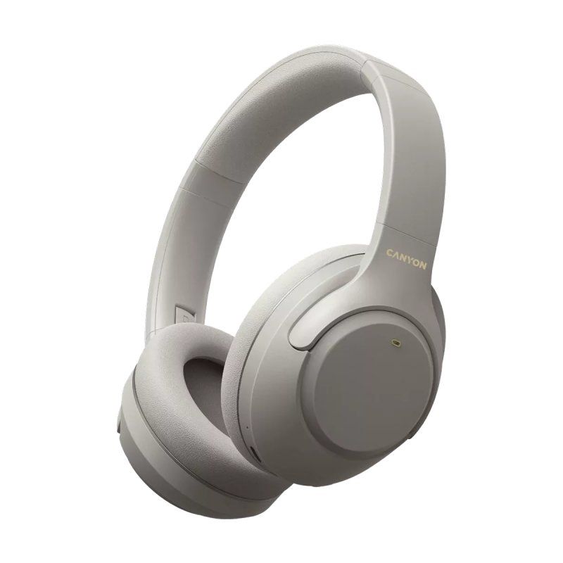 CANYON Over-Ear Kopfhörer OnRiff 6 ANC, Grey Kabellose & kabelgebundene Verbindung, Aktive Geräuschunterdrückung,