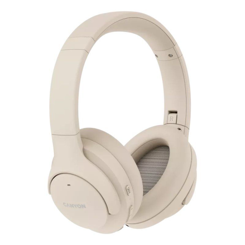 Canyon CNS-CBTHS10BG casque Avec fil &sans fil Arceau Appels/Musique/Sport/Au quotidien Bluetooth Beige