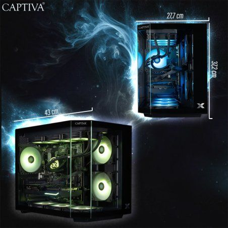 CAPTIVA PC Highend Gaming R90-031 (Ryzen 7 5700X/RTX5070 12GB GDDR7/SSD 1TB/32GB/WLAN/Windows 11 Home 64-bit) AMD