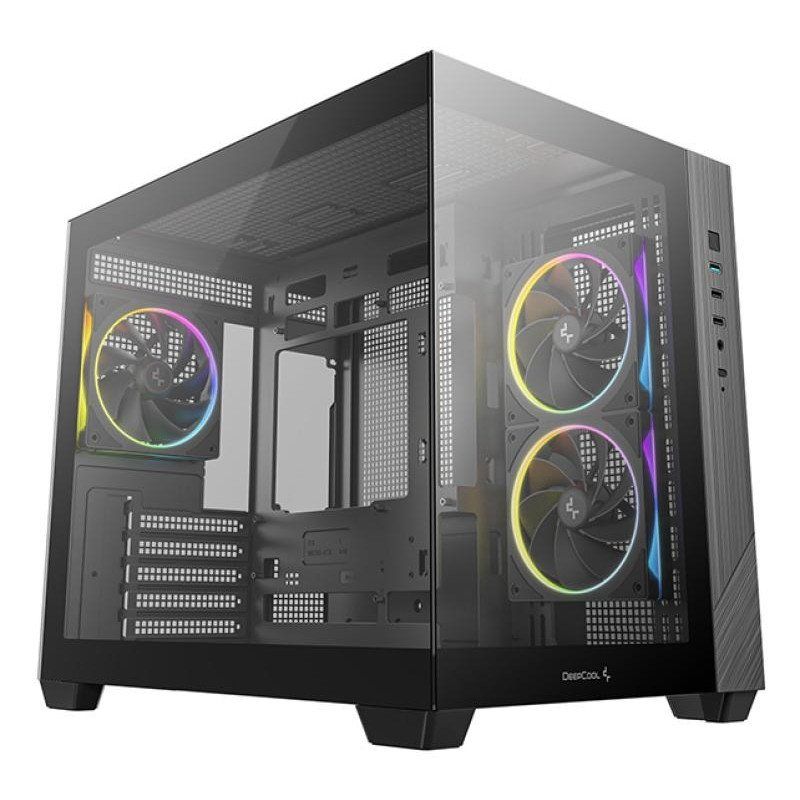 DeepCool CG330 3F Micro ATX Mini ITX ARGB Glas black