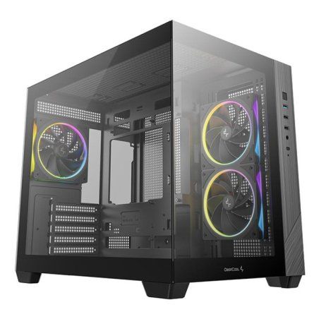 DeepCool CG330 3F Micro ATX Mini ITX ARGB Glas black