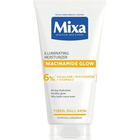 Mixa Niacinamide Glow Cream Brightening Cream Providing Up To 48 Hours Of Hydration 50 Ml