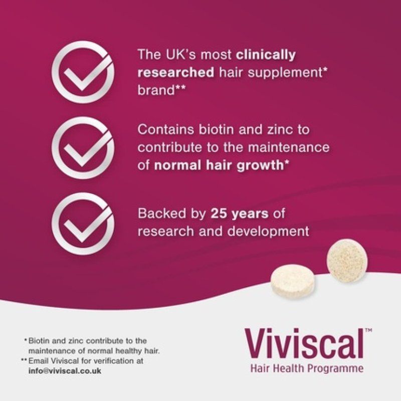 Viviscal Maximum Strength Hair Supplements for Thicker and Fuller Hair 30 Tablets - Pack of 2 Weeks