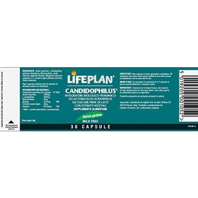 Lifeplan Acidophilus and Caprylic Acid 30 Capsules