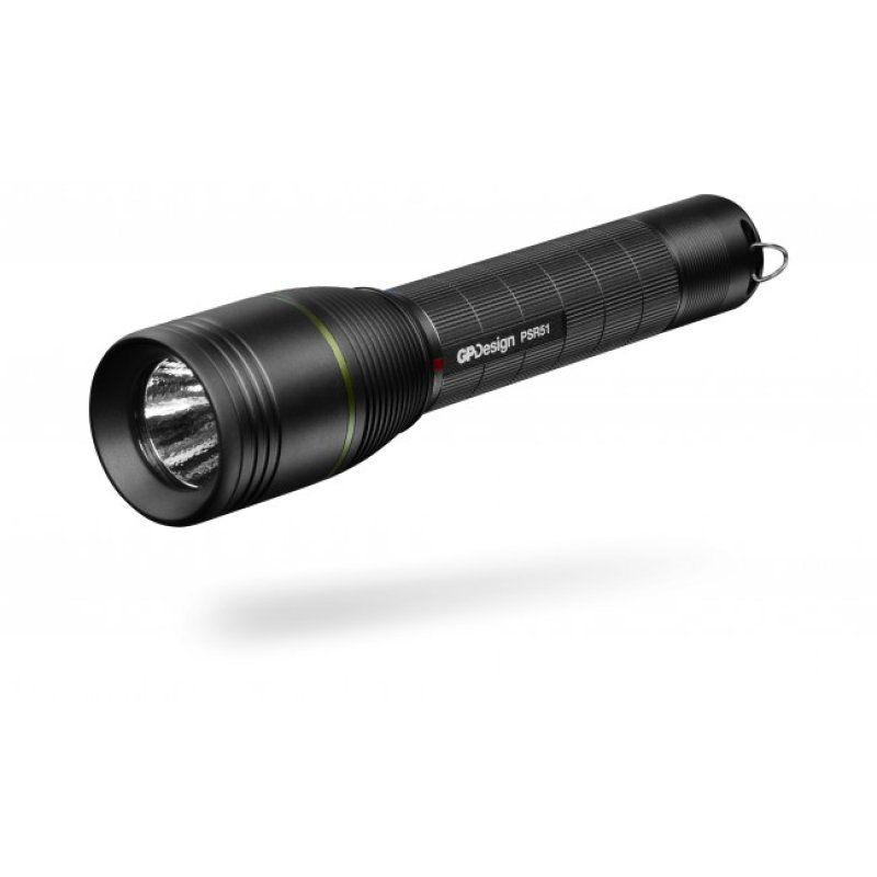 GP Lighting PSR51 Black, Green Hand flashlight LED
