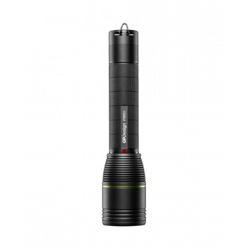 GP Lighting PSR51 Black, Green Hand flashlight LED