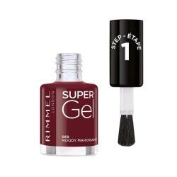 Rimmel Super Gel 069 Moody Mahogany Nail Polish Jar 12ml